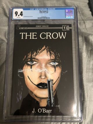 The Crow 1 Cgc 9.  4 1st Print White Pages Caliber 1989 James O’barr