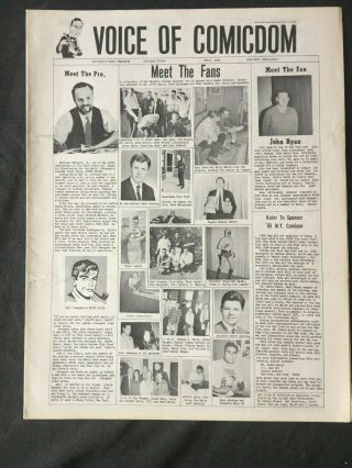 Voice Of Comicdom 4 April 1965 Formerly Fantasy Heroes 