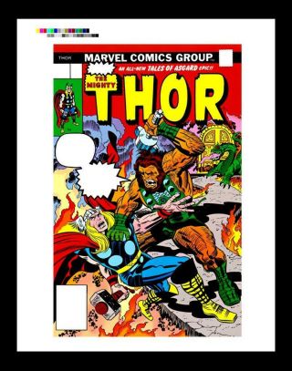 Jack Kirby Thor 252 Rare Production Art Cover