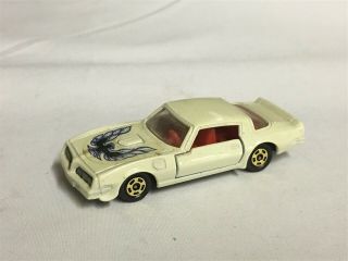 Vintage Tomica White Pontiac Firebird Trans Am Diecast Toy Vehicle