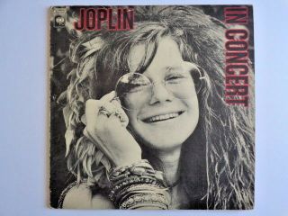 Janis Joplin " In Concert " Vinyl Dbl Lp Columbia C2x 31160 1st Press 1972 Sleeves