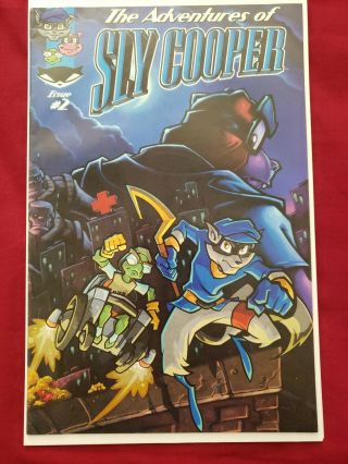 The Adventures Of Sly Cooper Comic Issue 2 Vf Rare
