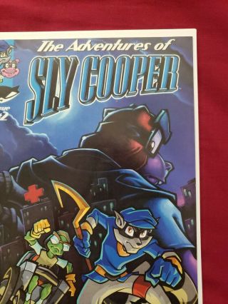 The Adventures Of Sly Cooper comic Issue 2 VF RARE 5