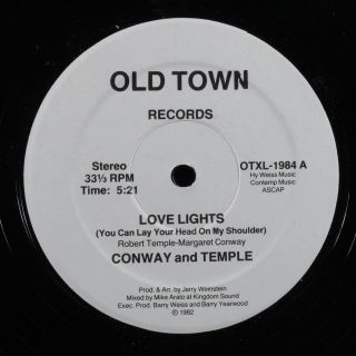 Conway & Temple Love Lights Old Town 12 " Vg,  Hear