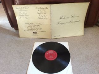 Very Rare Rolling Stones First Pressing Beggars Banquet 1968 Mono Red Decca Labe