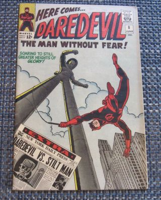 Daredevil 8 Marvel Comics 1965 Silver Age Wally Wood Art