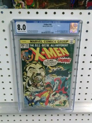 X - Men 94 Cgc 8.  0 Ow/w Pages Marvel 1975 X - Men Beginning