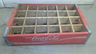 Vintage Wood Coca Cola Coke Wooden Soda Crate