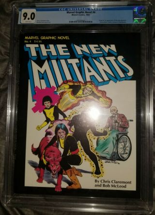 Marvel Graphic Novel 4 1982 Cgc 9.  0 Key Comic 1st Appearance The Mutants