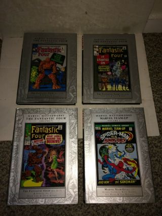 4 Marvel Masterworks,  Fantastic Four Vol.  3,  6,  7,  Team - Up V.  1 Hardback Comic Books