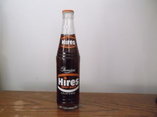 Full Hires Root Beer Acl Soda Bottle Evanston Illinois 10 Oz.