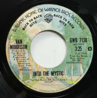 Rock 45 Van Morrison - Domino / Into The Mystic On Warner Bros. 2
