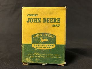 Vintage John Deere Cardboard Parts Box With Contents