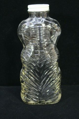 FIGURAL CLEAR GLASS BOTTLE ELEPHANT GRAPETTE 3