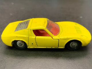 Vintage Matchbox Series Lesney No 33 (a) Diecast Lamborghini Marzal Yellow