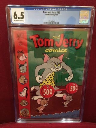 Tom And Jerry Comics 93 (dell,  4/1952) Cgc Nm 76.  5 Rare Hard To Find
