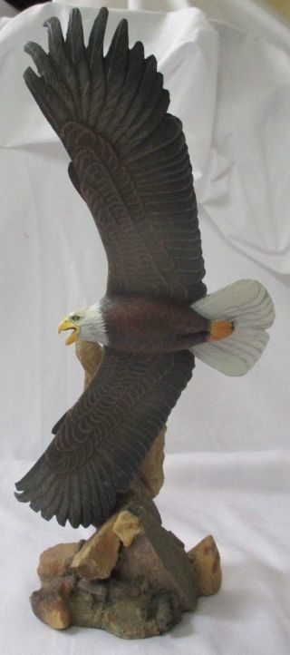 Danbury George Kruth " Soaring Glory " American Bald Eagle Sculpture -