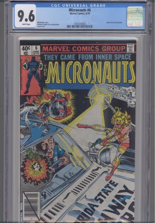 Micronauts 6 Cgc 9.  6 1979 Marvel Comic With Michael Golden Art And Cover