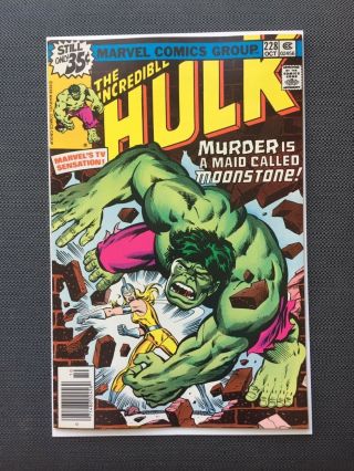 The Incredible Hulk 228 Vf/nm,  1st Appearance Of Moonstone; Origin Of Moonstone