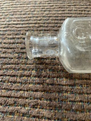 Vintage C.  H.  Holtzman Glass Bottle Cumberland Maryland Pharmacist 4.  5” 3