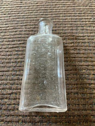 Vintage C.  H.  Holtzman Glass Bottle Cumberland Maryland Pharmacist 4.  5” 4