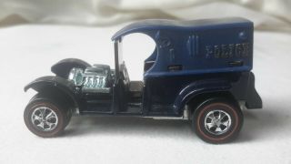 Hot Wheels Redline Mattel 3 Police Paddy Wagon U.  S.  A.  1969 Blue 1912