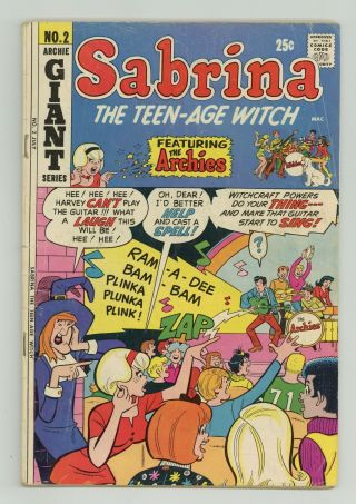 Sabrina The Teenage Witch (1st Series) 2 1971 Vg - 3.  5