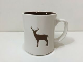 2008 Starbucks Embossed Organic Yukon Blend Buck Deer Elk Stag Coffee Mug,  12 Fl
