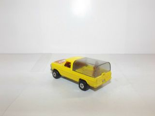 MATCHBOX S/F NO.  57C FORD PICK UP WILD LIFE TRUCK YELLOW,  BROWN LION UNBOXED 2