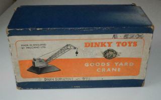 Dinky Toys Box Only For Goods Yard Crane 752