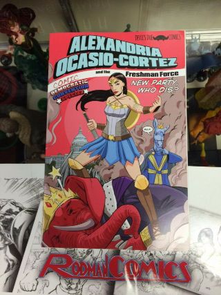 Alexandria Ocasio - Cortez Freshman Force Wonder Woman Convention Comic Aoc Nm