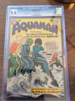 Aquaman D.  C.  Comic,  First Series,  16,  Cgc Graded 9.  4 7 - 8/64
