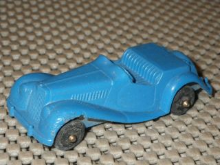 Tootsie Toy Mg Blue 2 Door Coupe Car - Made Usa