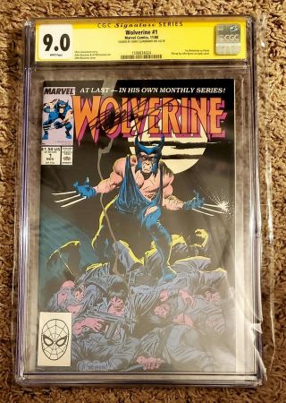 Wolverine 1 (1988) Cgc 9.  0 Ss Chris Claremont 1st Wolverine As Patch