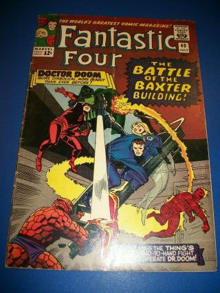 Fantastic Four 40 Silver Age Daredevil Dr.  Doom Vg,