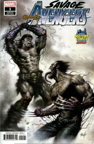 Savage Avengers 1 Variant Parrillo Marvel Nm Punisher Wolverine Venom Conan