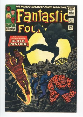 Fantastic Four 52 Vol 1 Near Perfect 1st Appearance Of Black Panther