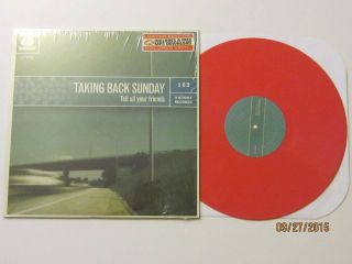 Taking Back Sunday Tell All Your Friends Lp Pink Vinyl Rare Oop Unplayed