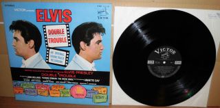 Elvis Presley Double Trouble 1967 Japan Victor Lp Shp - 5630,  Unique Back Cover