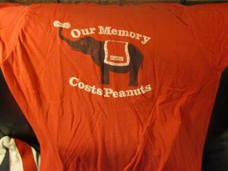 Vintage 80s Digital Computers Our Memory Costs Peanuts Logo Red T Shirt Xl Usa