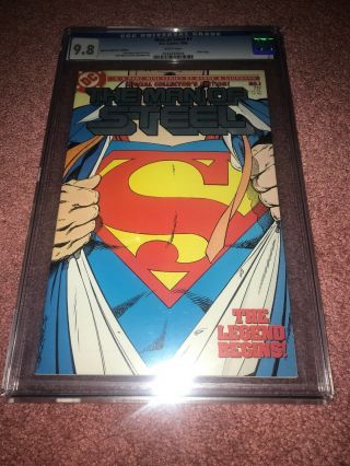 Superman The Man Of Steel 1 Cgc 9.  8 John Byrne Art