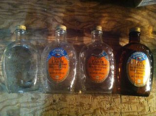 Bicentennial Log Cabin Syrup Bottles All Four S D14