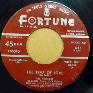 Premiers Doo - Wop 45 The Trap Of Love On Fortune Strong Vg,  Press Tb104