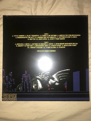 BATMAN/RETURN OF THE JOKER vinyl lp NAOKI KODAKA Subcon nes soundtrack 2