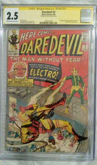 Daredevil 2 Cgc Ss 2.  5 - 2nd Appearance Of Dare Devil & Electro Key Marvel Comic