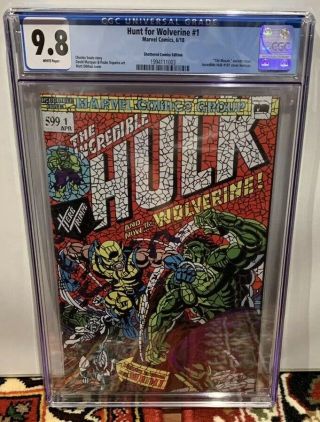 Marvel Hunt For Wolverine 1 Cgc 9.  8 Shattered Variant Hulk 181 Homage Cover Nm/m