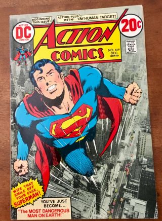 Action Comics.  419.  Fn.  First Appearence Of The Human Target