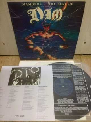 Dio - Diamonds The Best Of 1992 Korea Lp Vinyl Insert No Barcode Rainbow