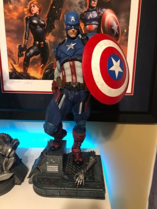 Sideshow Premium Format Captain America Exclusive Ex Pf 1/4 Scale Statue