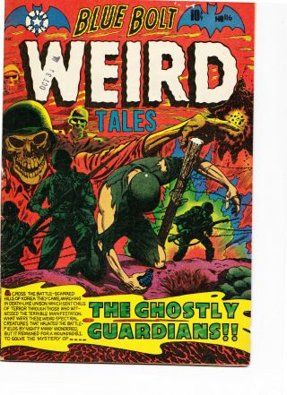 Blue Bolt Weird Tales 116 1952 Vg - Fine L.  B.  Cole,  Disbrow Story